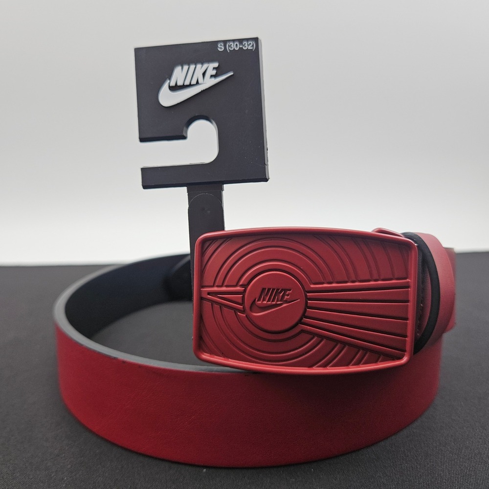Nike Dunk Belt Red Plaque‎ Buckle Mens Small 30-32 PS18009600 New